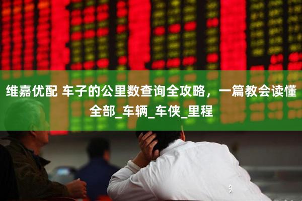 维嘉优配 车子的公里数查询全攻略，一篇教会读懂全部_车辆_车侠_里程